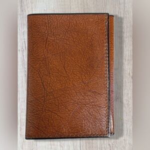 Vintage Textured Leather Trifold Wallet
